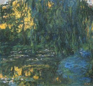 Claude Monet, Water-Lily Pond and Weeping Willow,