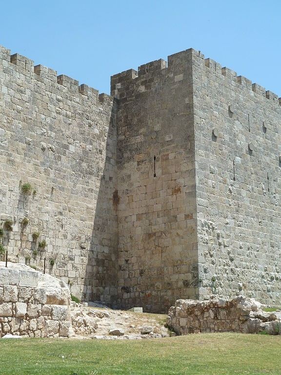 Old City Walls in Jerusalem, Western side, south of David's Citadel
